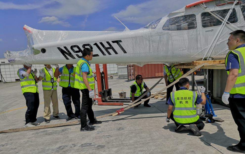 Dimerco coordinates unloading and assembling cargo with designated specialists at Guangyuan Airport in China-1
