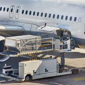 loading cargo plane